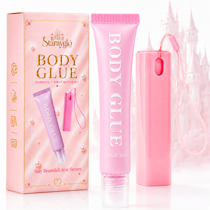 Liquid Body Adhesive for Clothes- Clothing Glue That Holds All Day - Sweat and Dance Proof, Fast Drying - 20ml